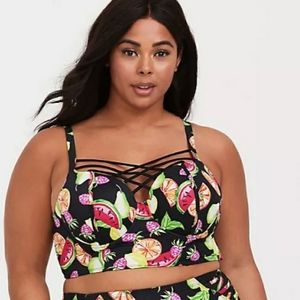 Fruity push-up bikini top